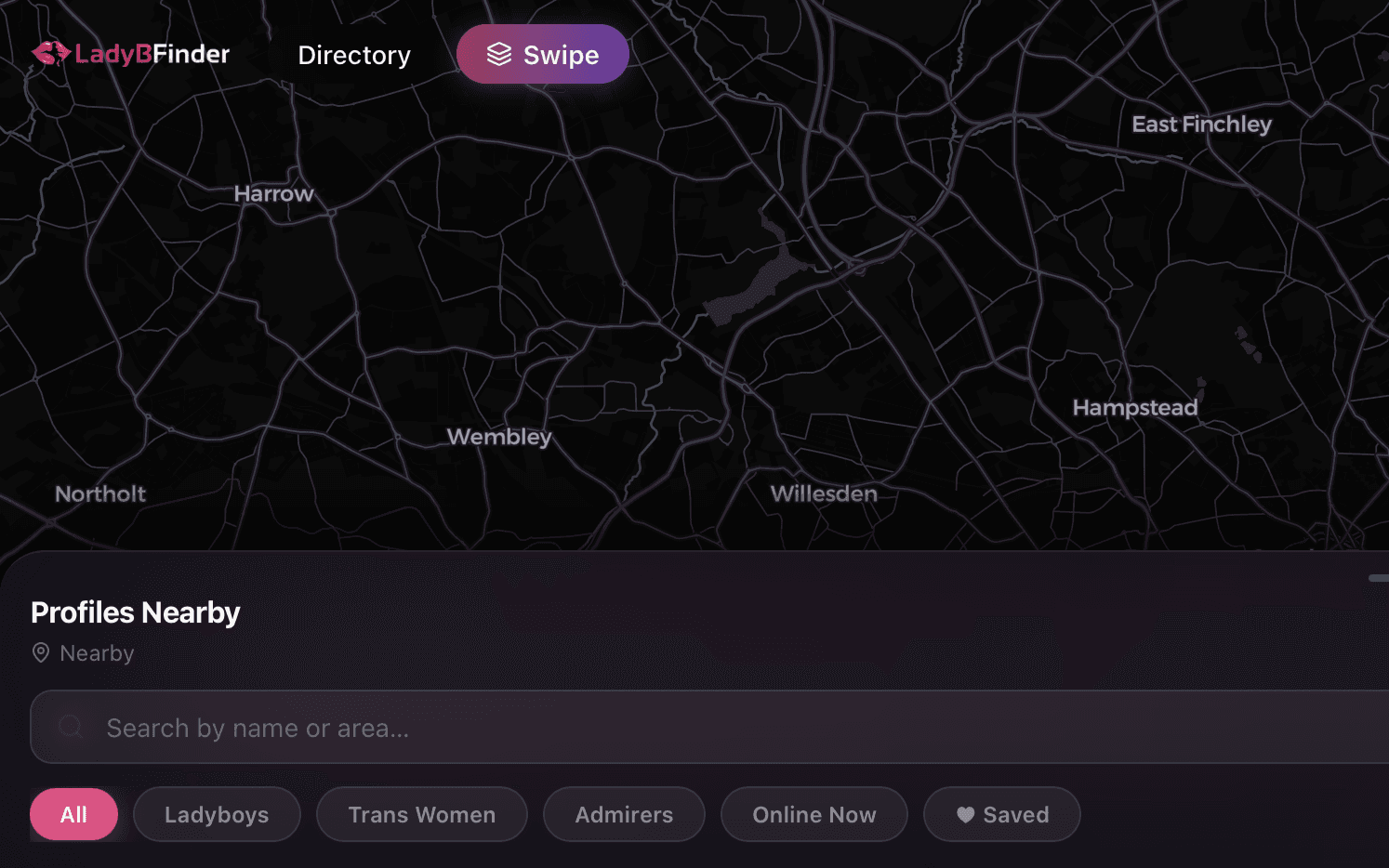 LadyBFinder screenshot